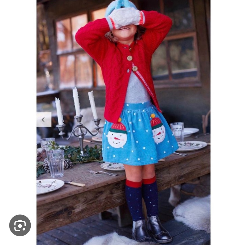 Mini boden holiday skirt